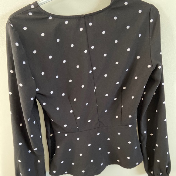 Dynamite Polka Dot Blouse - Picture 4 of 4
